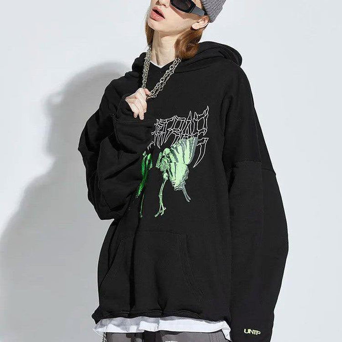 Green Butterfly Hoodie